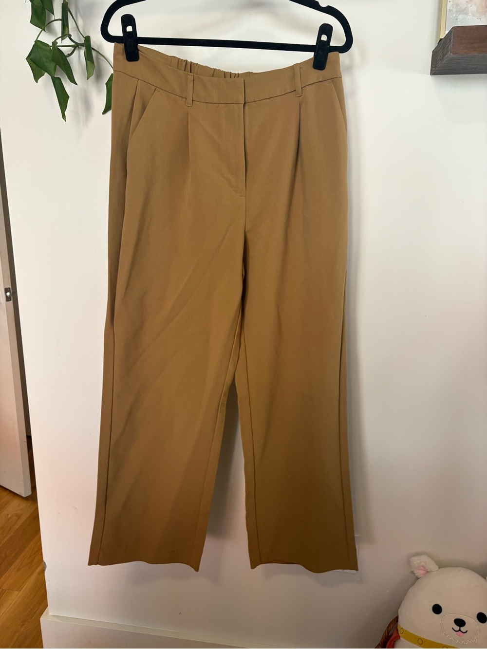 Old Navy Camel Wide-Leg High-Rise Pants